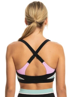 Roxy Active Athletic - Sportliches BH-Bikinioberteil Für Frauen -Modereich Geschaft erjx305076 roxyw kvj0 bck1