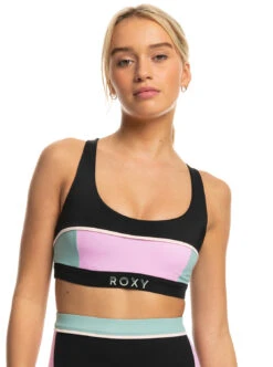 Roxy Active Athletic - Sportliches BH-Bikinioberteil Für Frauen -Modereich Geschaft erjx305076 roxyw kvj0 frt1