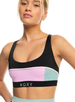 Roxy Active Athletic - Sportliches BH-Bikinioberteil Für Frauen -Modereich Geschaft erjx305076 roxyw kvj0 frt3