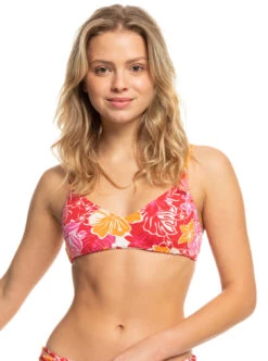 Roxy Sea Spray Classics - Bikinioberteil Mit Athletic Triangle Fit Für Frauen