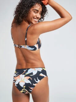 Roxy Hibiscus Wave - Bikiniunterteil Mit Mittelhohem Bund Für Frauen -Modereich Geschaft erjx404492 roxym xkng bck1