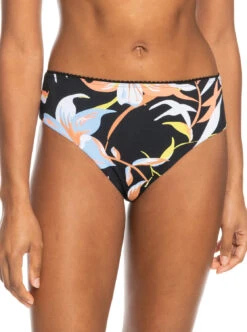 Roxy Hibiscus Wave - Bikiniunterteil Mit Mittelhohem Bund Für Frauen -Modereich Geschaft erjx404492 roxyw xkng frt1