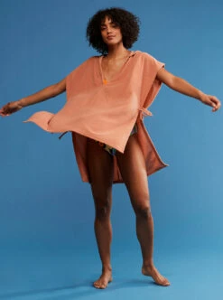 Roxy Drinking Papaya - Poncho-Cover Up Für Frauen