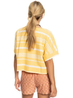 Roxy Stripy Sand - T-Shirt Für Frauen -Modereich Geschaft erjzt05459 roxyw nfk1 bck1