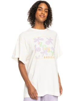 Roxy Sweet Flowers - Oversize Boyfriend-T-Shirt Für Frauen -Modereich Geschaft erjzt05469 roxyw wbk0 frt1