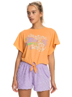 Roxy We Go To The Sea - Kürzeres T-Shirt Für Frauen -Modereich Geschaft erjzt05470 roxyw ngz0 frt1