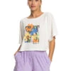 Roxy Tiki And Surf - Oversize Crop-T-Shirt Für Frauen