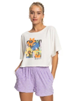 Roxy Tiki And Surf - Oversize Crop-T-Shirt Für Frauen