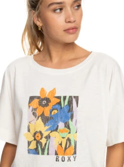 Roxy Tiki And Surf - Oversize Crop-T-Shirt Für Frauen -Modereich Geschaft erjzt05477 roxyw wbk0 frt3