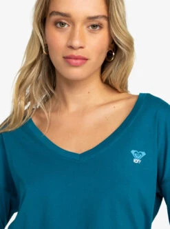 Roxy Life Love - Langärmliges Oberteil Mit V-Ausschnitt Für Frauen -Modereich Geschaft erjzt05516 roxyw bsg0 frt3