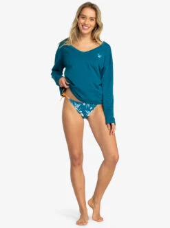 Roxy Life Love - Langärmliges Oberteil Mit V-Ausschnitt Für Frauen -Modereich Geschaft erjzt05516 roxyw bsg0 frt9
