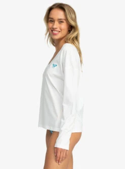 Roxy Life Love - Langärmliges Oberteil Mit V-Ausschnitt Für Frauen -Modereich Geschaft erjzt05516 roxyw wbk0 frt2