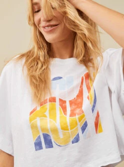 Roxy I Will Miss You - Übergroßes T-Shirt Für Frauen -Modereich Geschaft erjzt05575 roxym wbb0 frt1