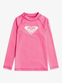 Roxy Whole Hearted - Langärmliger Rashguard Mit UPF 50 Für Mädchen 2-7