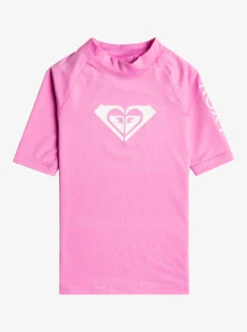 Roxy Whole Hearted - Kurzärmliger Rashguard Für Mädchen 2-7 -Modereich Geschaft erlwr03230 roxyf mgj0 frt1
