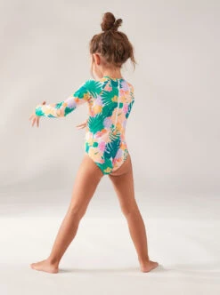 Roxy Paradisiac Island - Langärmliger Rashguard-Einteiler Für Mädchen 2-7 -Modereich Geschaft erlwr03258 roxym gpn5 frt3