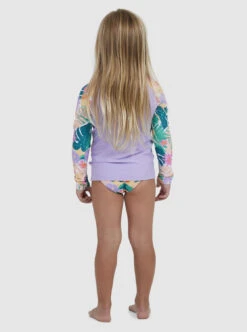 Roxy Paradisiac Island - Langarm-Rash-West-Set Für Mädchen 2-7 -Modereich Geschaft erlwr03267 roxyw gpn5 bck1