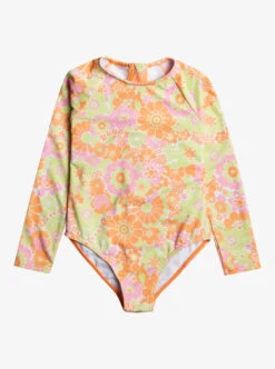 Roxy Happiness Feeling - Langärmliger Rashguard-Einteiler Für Mädchen 2-7 -Modereich Geschaft erlwr03270 roxyf ngz7 frt1