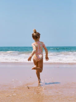 Roxy Happiness Feeling - Langärmliger Rashguard-Einteiler Für Mädchen 2-7 -Modereich Geschaft erlwr03270 roxyl ngz7 bck1