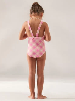 Roxy Flower Plaid - Badeanzug Für Mädchen 2-7 -Modereich Geschaft erlx103094 roxym mgj2 frt3