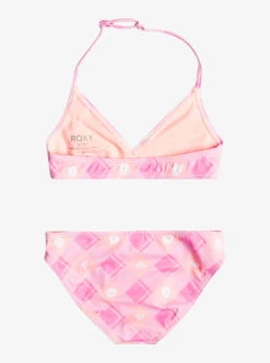 Roxy Flower Plaid - Triangle Bikini-Set Für Mädchen 2-7 -Modereich Geschaft erlx203176 roxyf mgj2 bck1