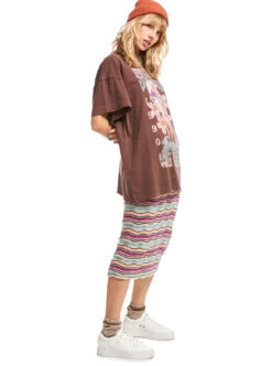 Roxy Sailing Flow - Gestrickter Schlauchrock Für Frauen -Modereich Geschaft urjkk03003 roxym nds4 bck3