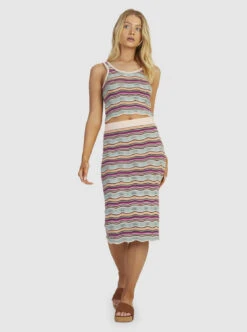 Roxy Sailing Flow - Gestrickter Schlauchrock Für Frauen -Modereich Geschaft urjkk03003 roxyw nds4 frt9