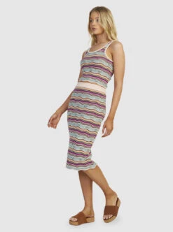 Roxy Sailing Flow - Gestrickter Schlauchrock Für Frauen -Modereich Geschaft urjkk03003 roxyw nds4 sd1