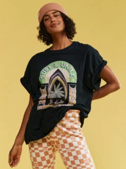 Roxy Sweet Sunshine - Übergroßes T-Shirt Für Frauen -Modereich Geschaft urjzt03708 roxym kvj0 frt1